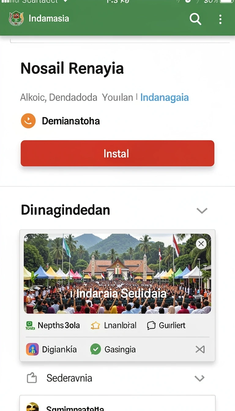 Tampilan utama aplikasi Aplikasi sl888 Resmi dan Terpercaya di Android yang intuitif dan efisien.